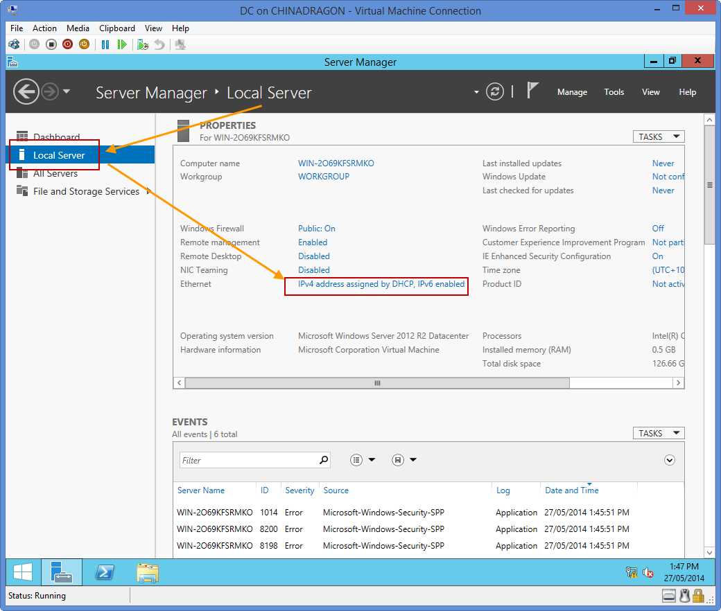 Network setting