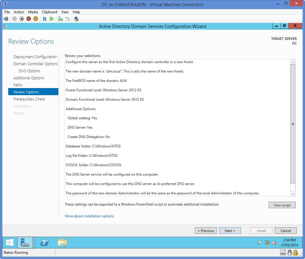 Review Options
