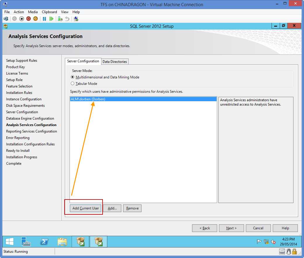 Analysis Services Configuration