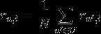 r_{u,i} = \frac{1}{N}\sum\limits_{u^\prime \in U}r_{u^\prime, i}