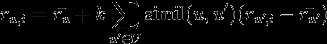 r_{u,i} = \bar{r_u} +  k\sum\limits_{u^\prime \in U}\operatorname{simil}(u,u^\prime)(r_{u^\prime, i}-\bar{r_{u^\prime}} )