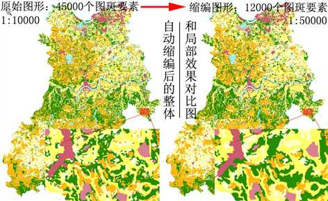 二调土地利用数据库地图自动缩编软件