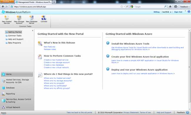 Azure Portal Silverlight
