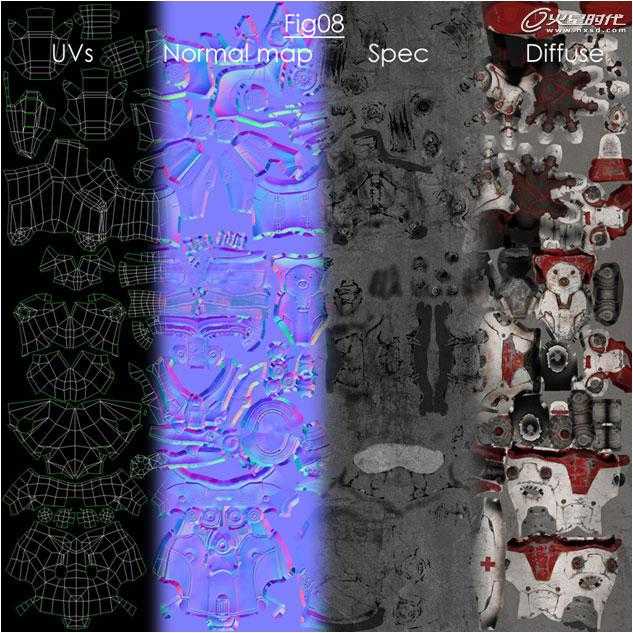 MAX打造次世代女机器人角色 脚本之家 3DSMAX建模教程