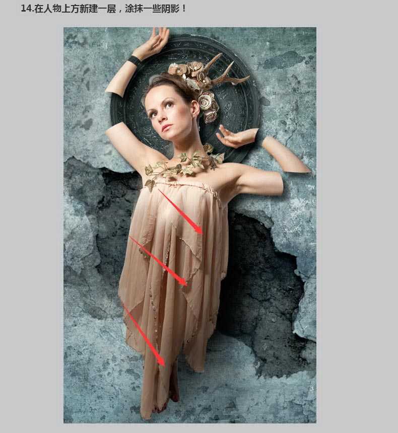 ‘Photoshop合成非常恐怖的女木偶提线傀儡教程‘