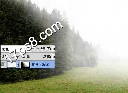 ‘photoshop利用云彩滤镜和蒙版制作出雾的效果‘