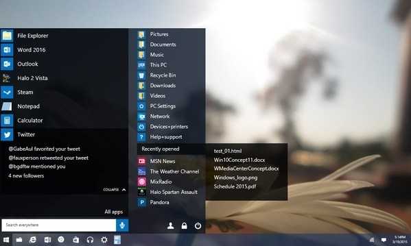 Windows 10开始菜单若是这样 你喜欢吗？