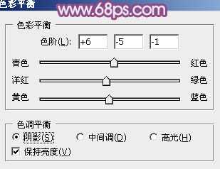 ‘Photoshop为站在野花从中的美女调制出柔美的淡紫色‘