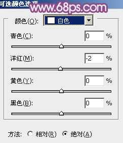 ‘Photoshop为站在野花从中的美女调制出柔美的淡紫色‘