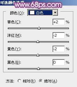 ‘Photoshop为站在野花从中的美女调制出柔美的淡紫色‘