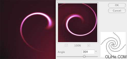 ‘Photoshop下利用滤镜制作漂亮的高光漩涡‘