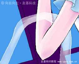 ‘PT与photoshop结合鼠绘唯美的蓝色卡通女孩‘