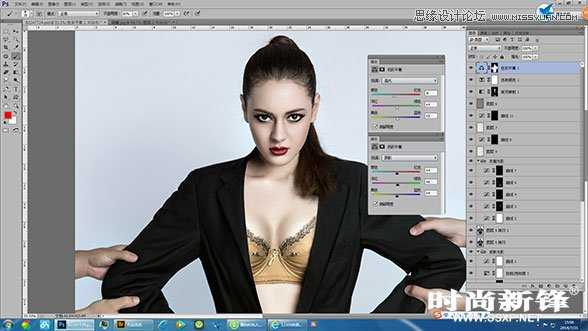 ‘Photoshop打造超酷的性感模特商业后期修图教程‘