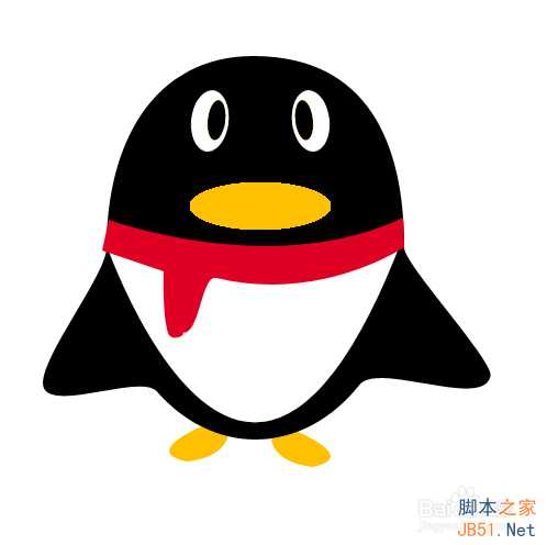 ‘如何画qq企鹅?ps路径工具绘制qq企鹅方法‘