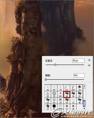 ‘photoshop合成制作云雾缭绕的山峰‘