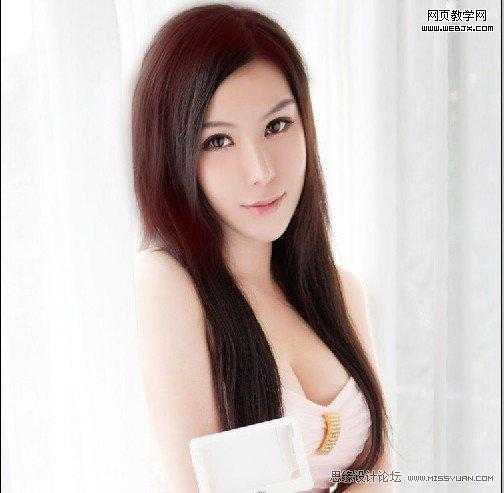 ‘Photoshop将把美女照片制作出的漂亮转手绘教程‘