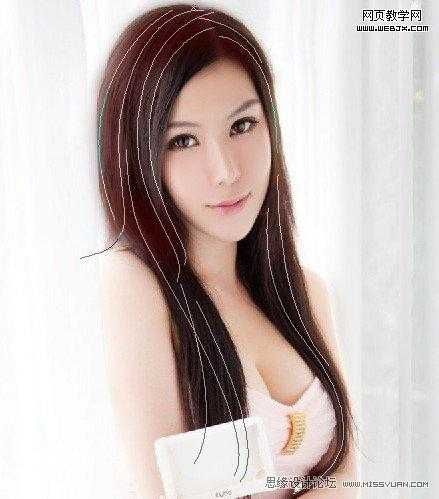 ‘Photoshop将把美女照片制作出的漂亮转手绘教程‘