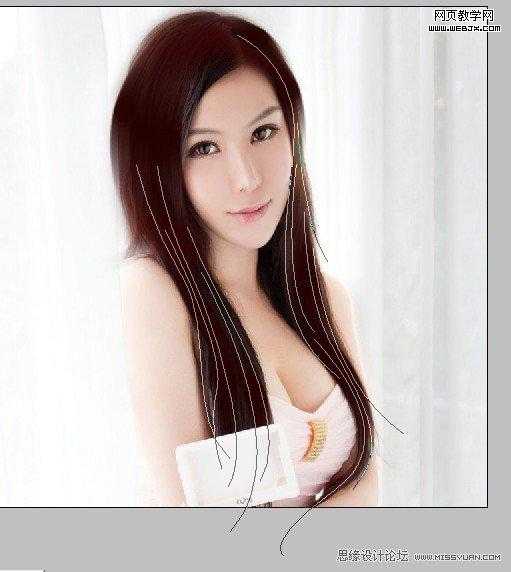 ‘Photoshop将把美女照片制作出的漂亮转手绘教程‘