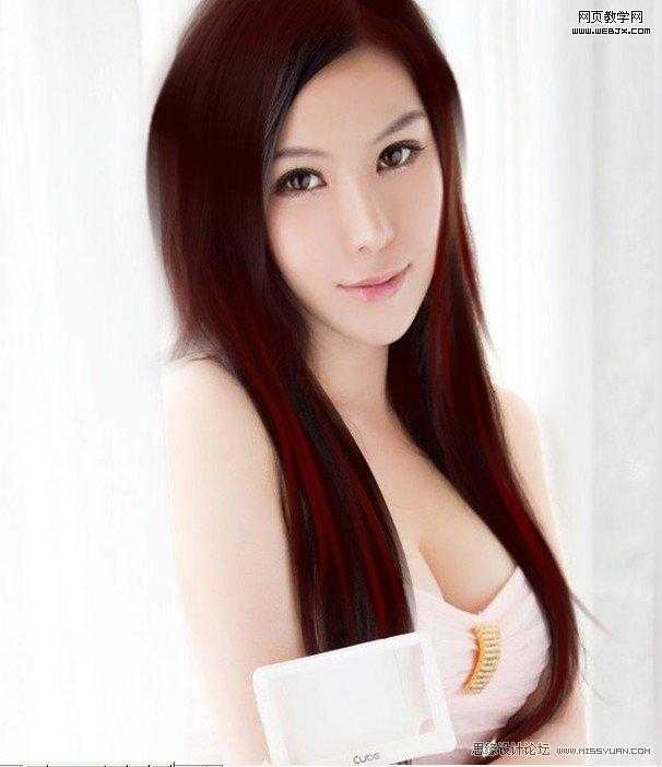 ‘Photoshop将把美女照片制作出的漂亮转手绘教程‘