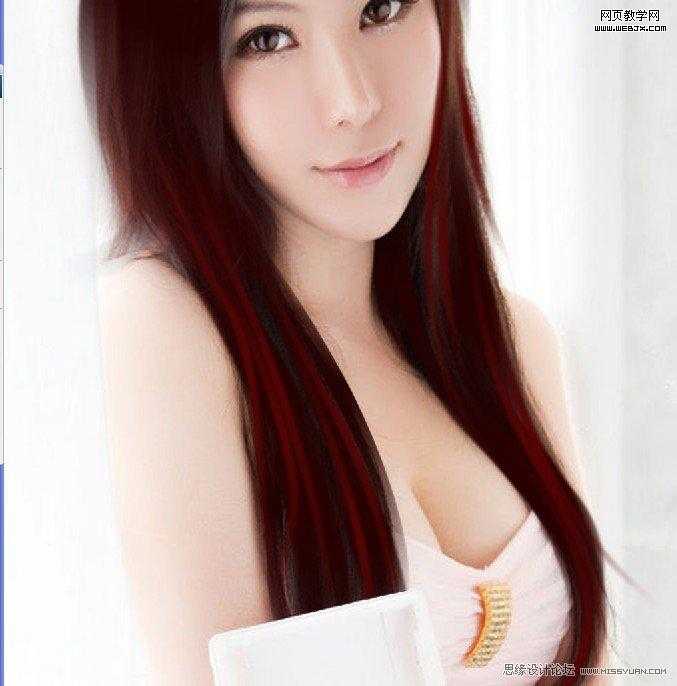 ‘Photoshop将把美女照片制作出的漂亮转手绘教程‘