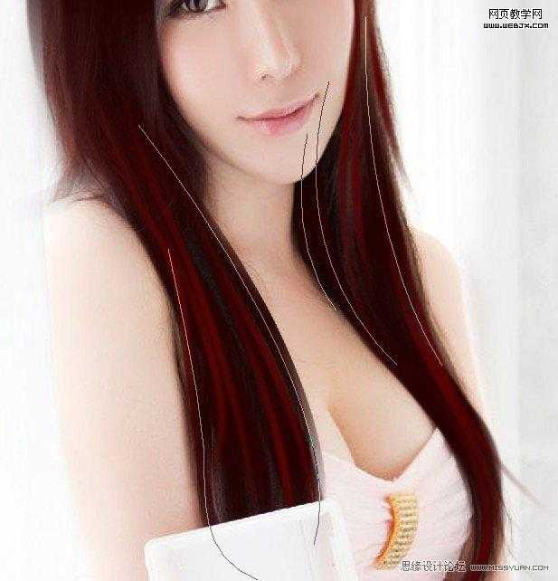 ‘Photoshop将把美女照片制作出的漂亮转手绘教程‘