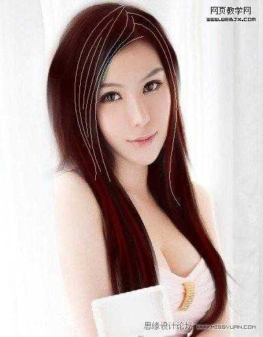 ‘Photoshop将把美女照片制作出的漂亮转手绘教程‘