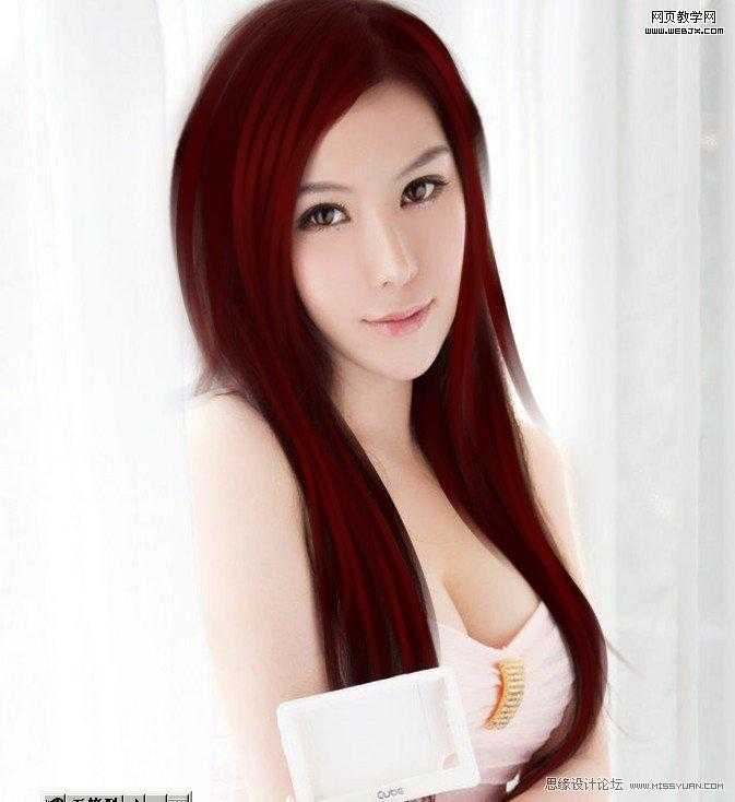 ‘Photoshop将把美女照片制作出的漂亮转手绘教程‘