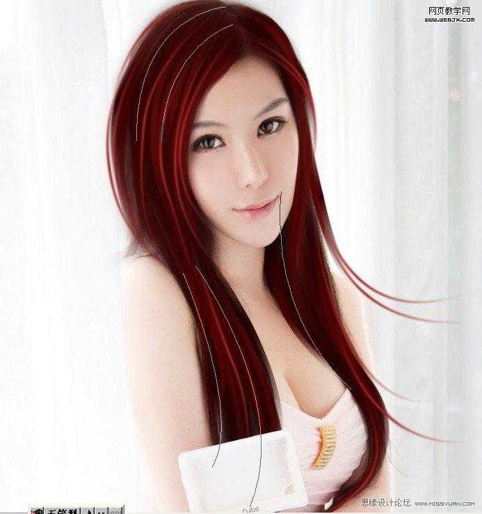‘Photoshop将把美女照片制作出的漂亮转手绘教程‘