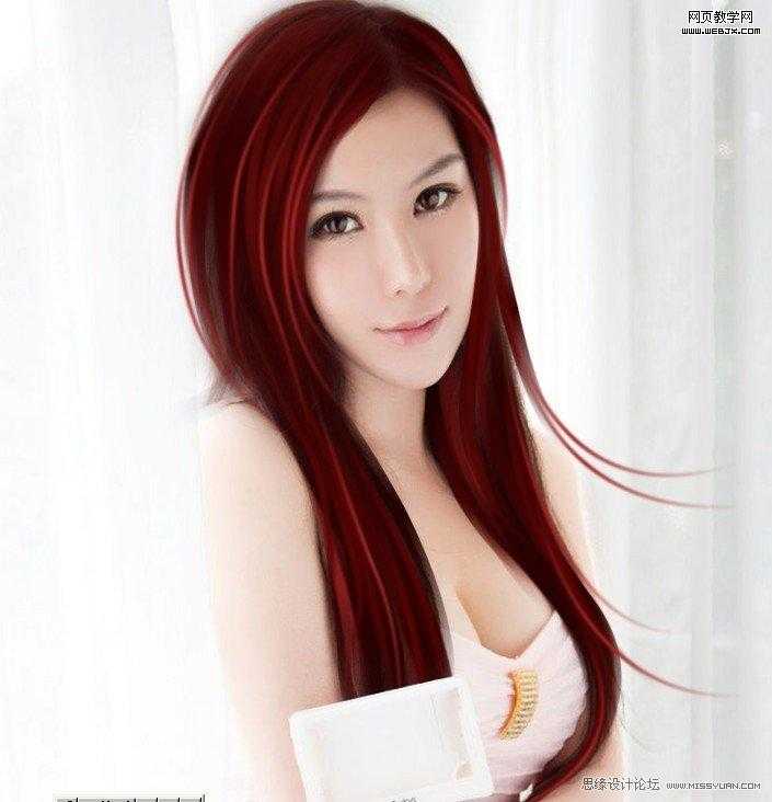 ‘Photoshop将把美女照片制作出的漂亮转手绘教程‘