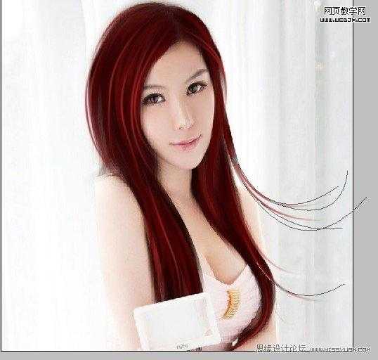 ‘Photoshop将把美女照片制作出的漂亮转手绘教程‘