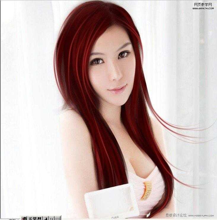 ‘Photoshop将把美女照片制作出的漂亮转手绘教程‘