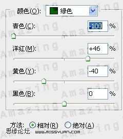 ‘PS将绿色的外景人物图片变成古典橙褐色‘