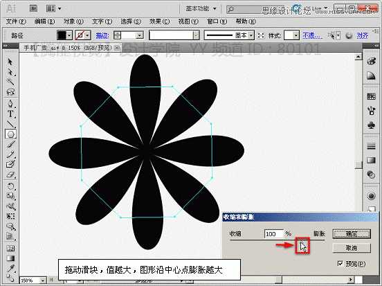 Illustrator基础教程：解析扭转、收缩和膨胀效果,破洛洛