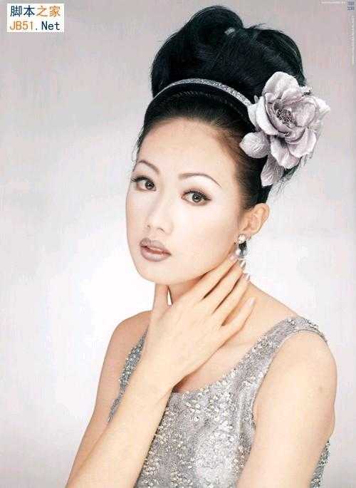 ‘Photoshop将一幅照片打造成惊艳国画美女特效‘