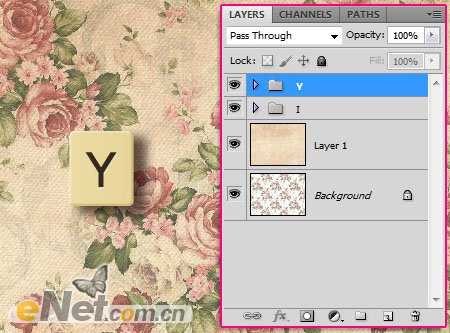 ‘Photoshop设计制作花卉拼字版文字效果‘