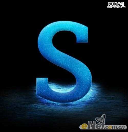 ‘Photoshop设计制作出水四处溅落的文字特效‘
