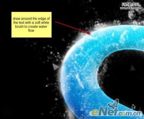 ‘Photoshop设计制作出水四处溅落的文字特效‘