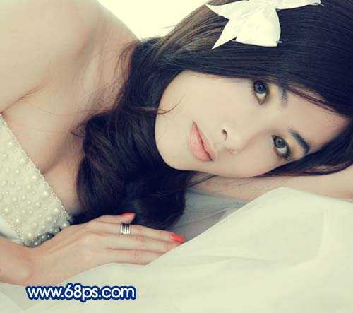 ‘用photoshop给美女加上淡淡的彩妆的方法‘