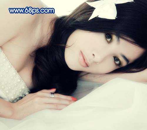 ‘用photoshop给美女加上淡淡的彩妆的方法‘