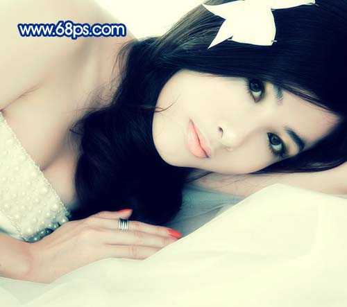 ‘用photoshop给美女加上淡淡的彩妆的方法‘