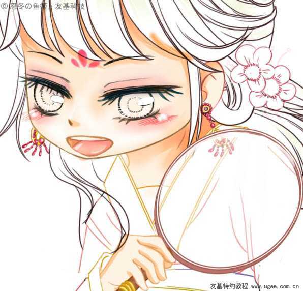 ‘PS结合数位板绘制可爱的古典Q版人物插画‘