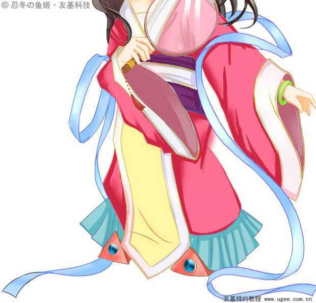 ‘PS结合数位板绘制可爱的古典Q版人物插画‘