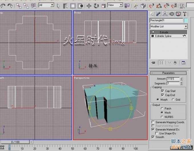 3DSMAX打造别墅模型 脚本之家 3DSMAX建模教程