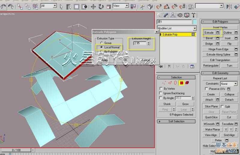 3DSMAX打造别墅模型 脚本之家 3DSMAX建模教程