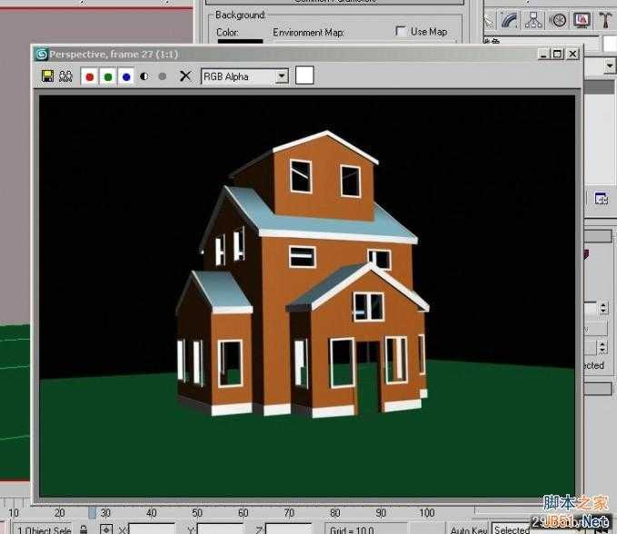 3DSMAX打造别墅模型 脚本之家 3DSMAX建模教程
