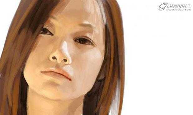 painter绘制写实女孩头像 脚本之家 painter鼠绘教程