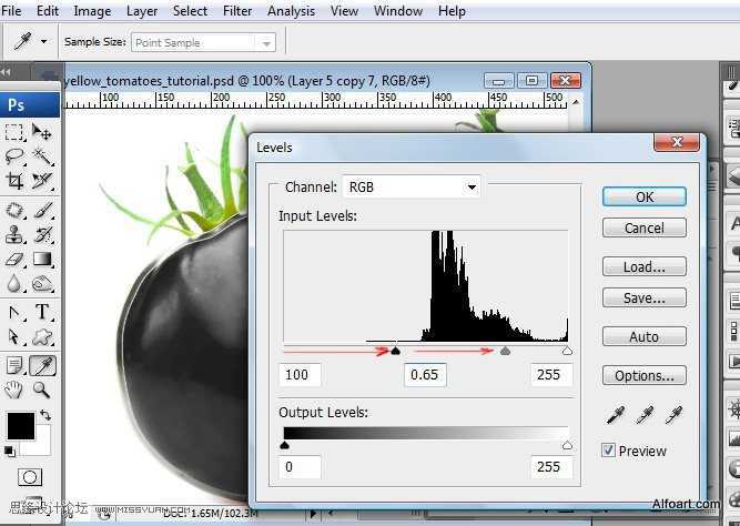 ‘PS合成装满液体的玻璃光泽西红柿‘
