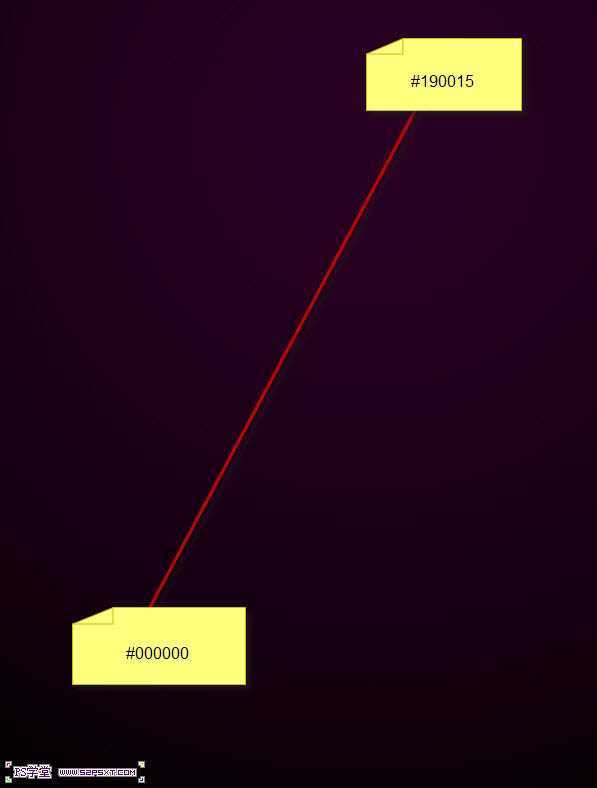 ‘photoshop利用画笔及变形工具手绘制作漂亮的紫色火焰字‘