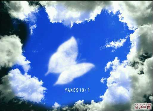 ‘photoshop利用滤镜制作漂亮的云彩蝴蝶‘