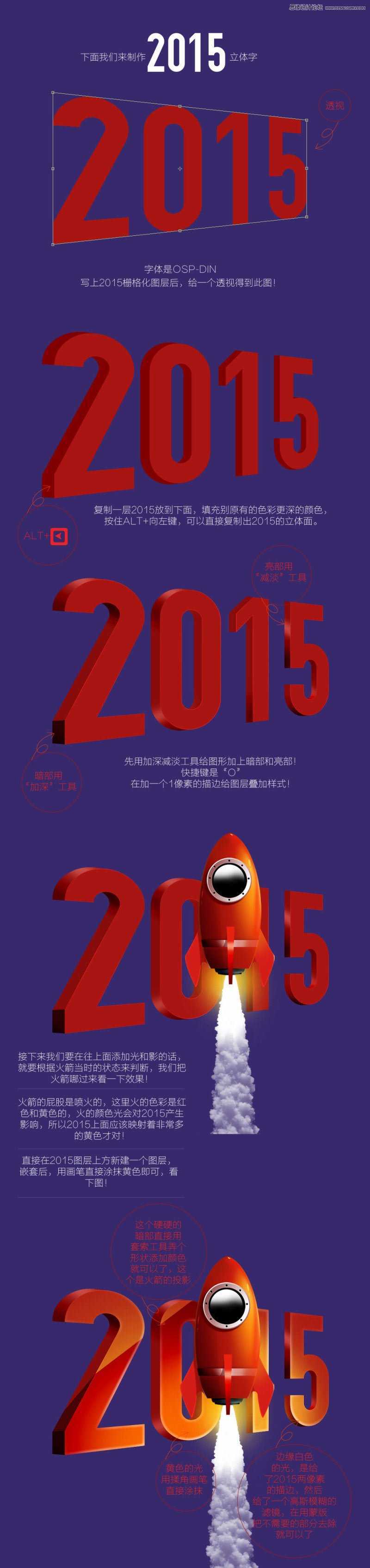 ‘Photoshop设计创意风格的2015双旦海报教程‘